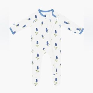 Kyte Baby Blue Bonnet Footie